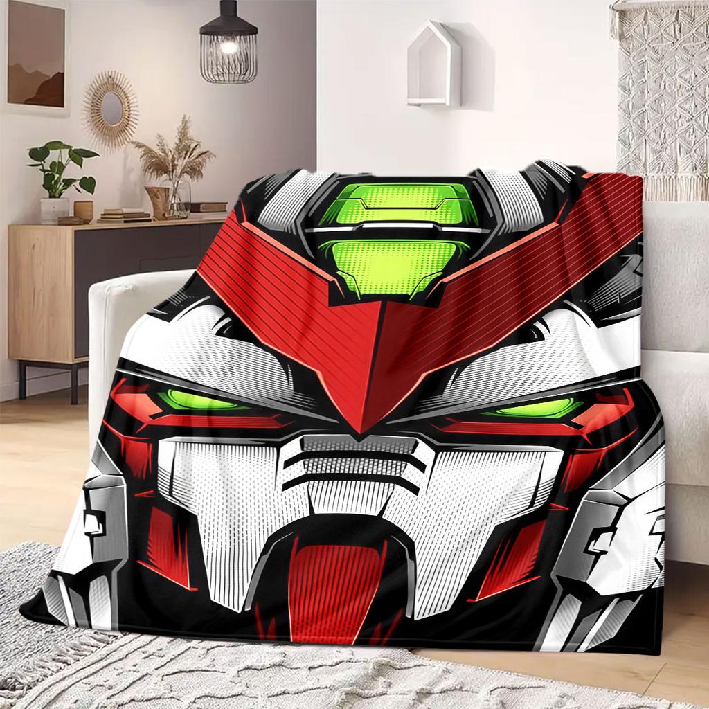 Gundam RX-93 Nu Flannel Blanket Warm,Comfortable,Suitable for Bedrooms,Sofas,Beds,Chairs,Picnics,Travel
