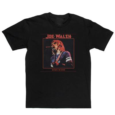 Vintage JOE WALSH So Far So Good Baumwolle Schwarz Alle Größen Unisex T-Shirt CM755