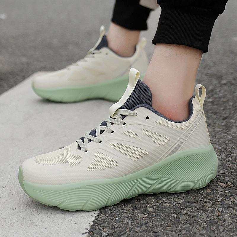 Unisex Summer Running Shoes Lightweight Men Women Fashion Sneakers Original Trainer Breathable EVA Elastic Lace Up Sports Shoes