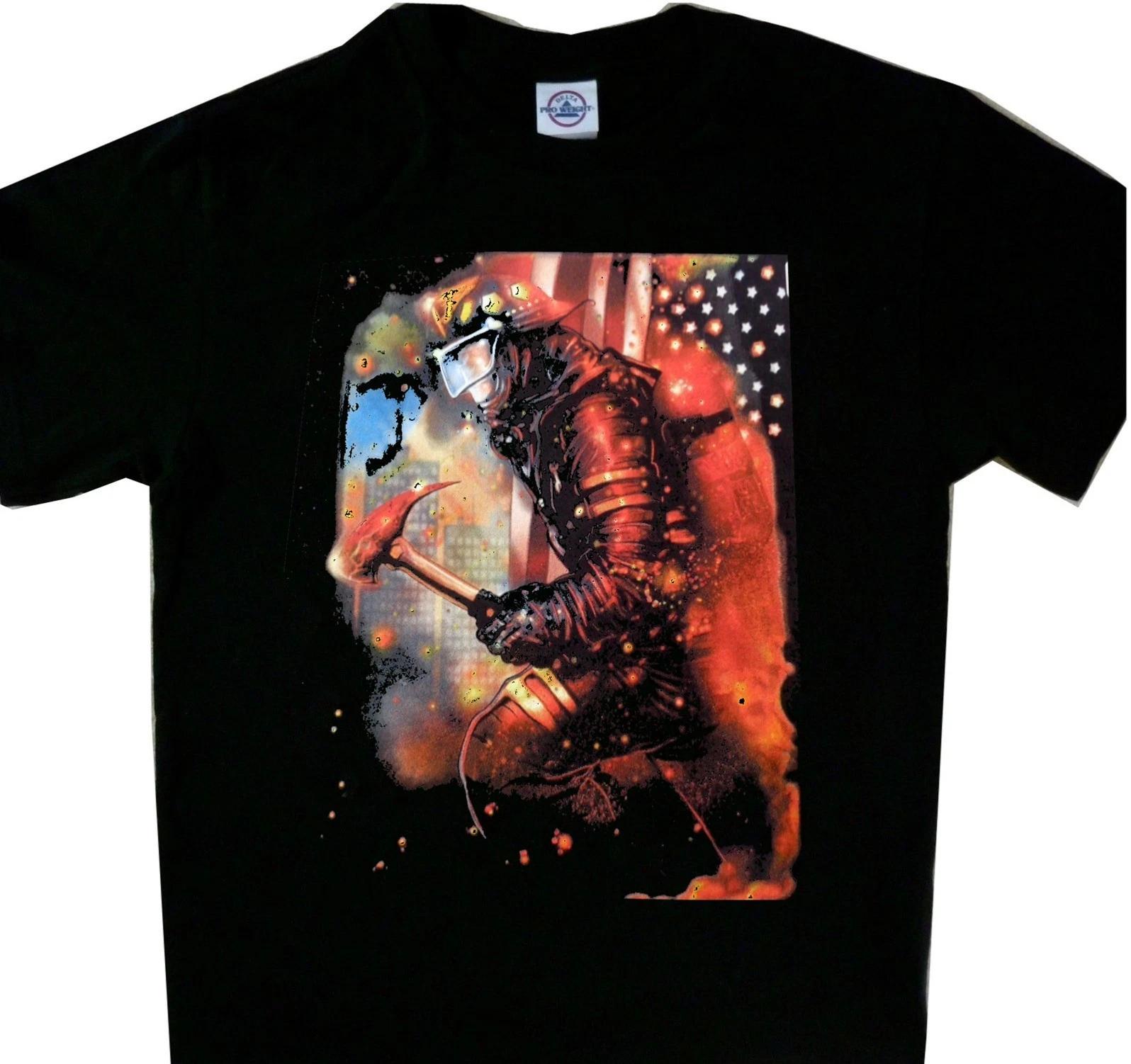 American Firefighter New Tee Cool t shirt Black 3XL
