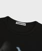 CHICKS Cherry Bloom Crop Slim Fit Short Sleeve T-Shirt Black