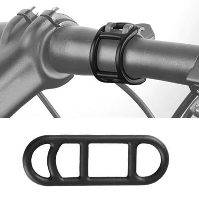 10 Stück Fahrradbefestigungsbänder Elastische Fixiergurte Fahrräder Licht Silikonband Tragbare Fahrrad-Taschenlampenhalterung