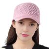 Summer Mesh Baseball Cap for Men Women Shiny Rhinestone Sun Visor Hat Outdoor Empty Top Hat for Beach Golf Tennis Baseball