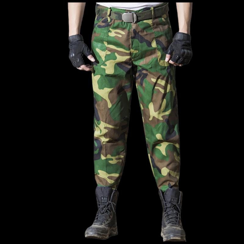 Anke Fangsheng Grass Green Camouflage Training Pants 190