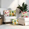 4Pcs Summer Fruit Print Single-Sided Cushion Cover For Living Room Bedroom Car Home Decor