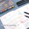 12 PCS Fineliner Marker Pen Manga Color Pen for Lettering 0.4 Mm Art Sketch Journaling Watercolor School Supplies Stationery