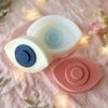 Geometric Candle Silicone Mold Eye Shaped Aroma Candle Plaster Decoration Molds Handmade Soap Candle Making Supplies