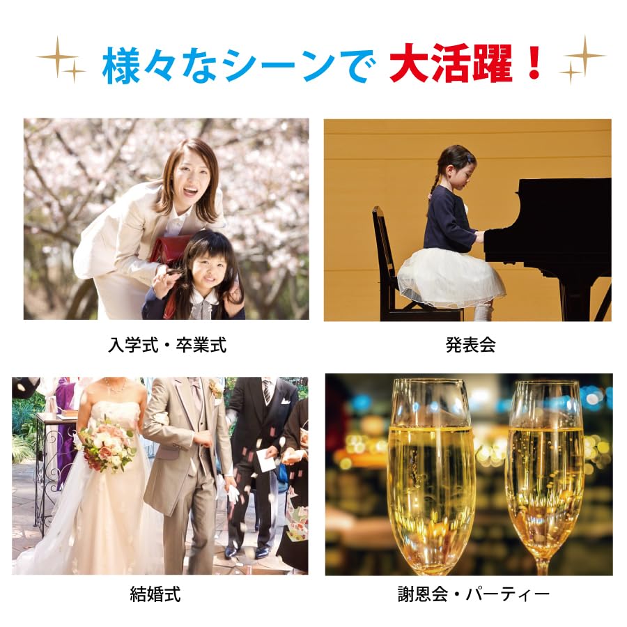 Soft Chiffon Three Flower Corsage Brooch Pin with Clip Formal Entrance Ceremony Graduation Ceremony Wedding Ceremony Special Occasion [Crane's