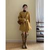 Korean Style Khaki Coat Women's Autumn/Winter 2025 New Arrival: High-End Slim-fit Hepburn Jacket