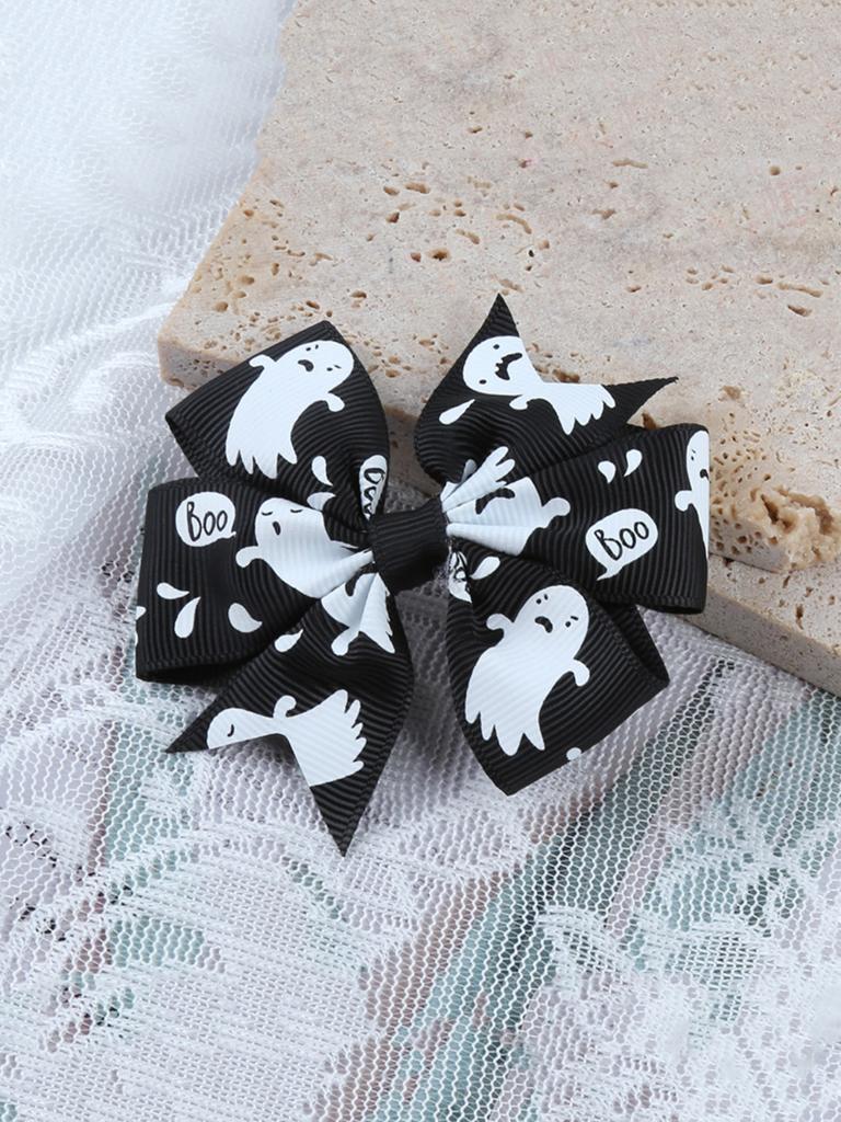 Halloween Party Fun Spider Pumpkin Hairpin Cartoon Black Cat Little Ghost Hairpin Girl Happy Halloween Dress Up Hairpin
