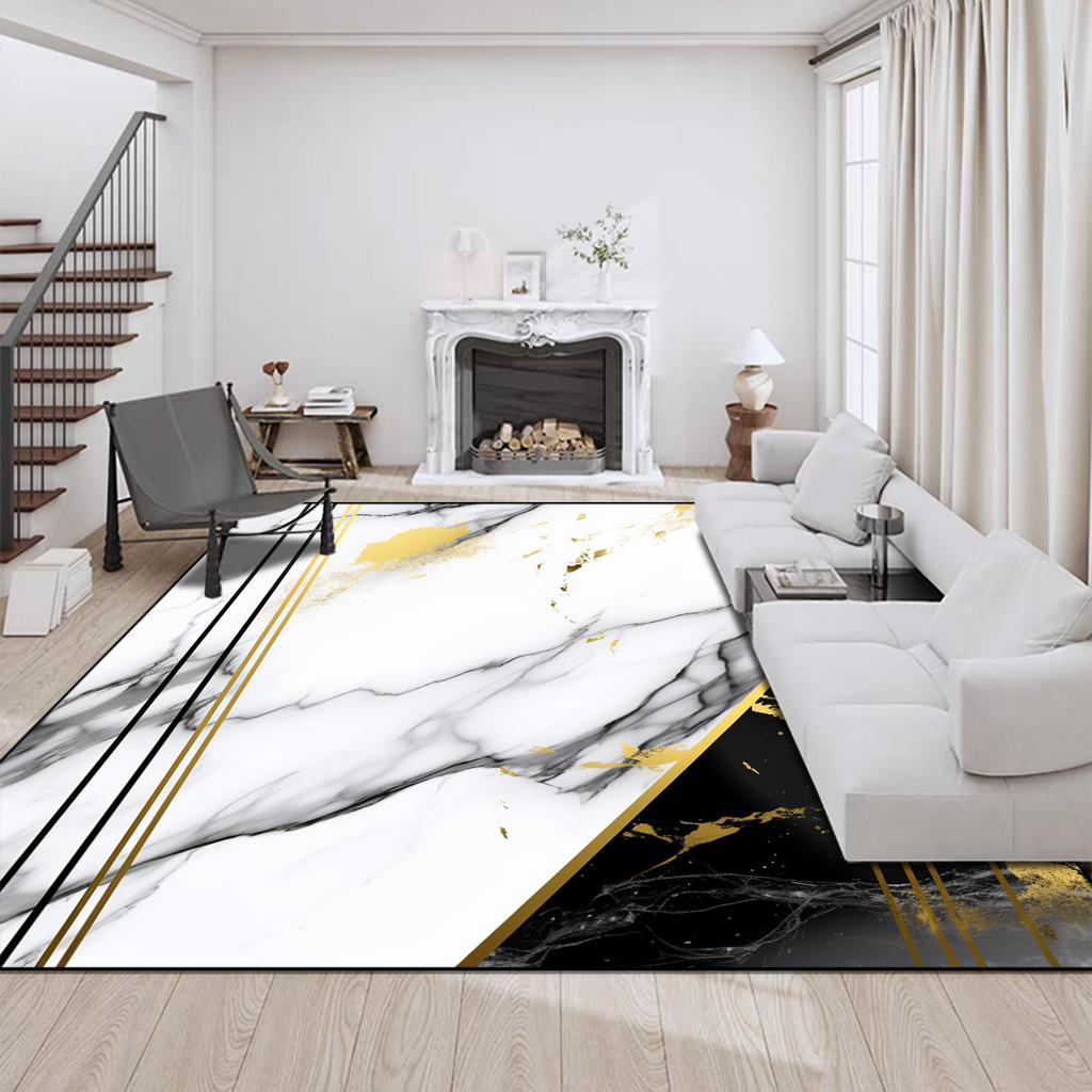 Luxury Modern Style Carpet for Living Room Big Size Coffee Tables Mat Home Decor Washable Rugs Non-slip Entrance Door Mats