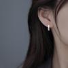 S925 Sterling Silver Diamond Ear Cuffs - 2026 Elegant Japanese Korean Style Simple Hoop Earrings for Women