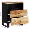 Nightstand 50x33x62 cm Solid Mango Wood & Engineered Wood