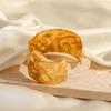 18K Gold-Plated Irregular Fashion Bangle for Women