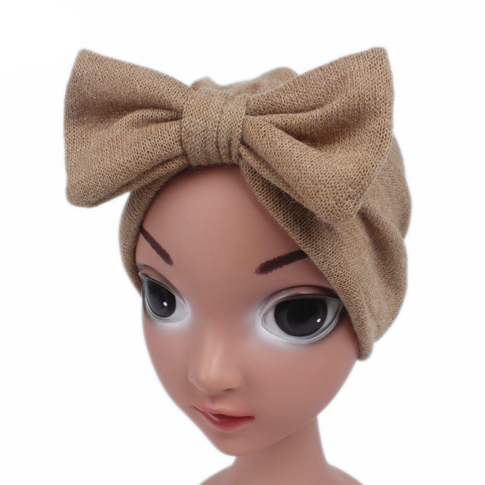 

Children Baby Girls Boho Hat Scarf Turban Head Wrap Cap хаки
