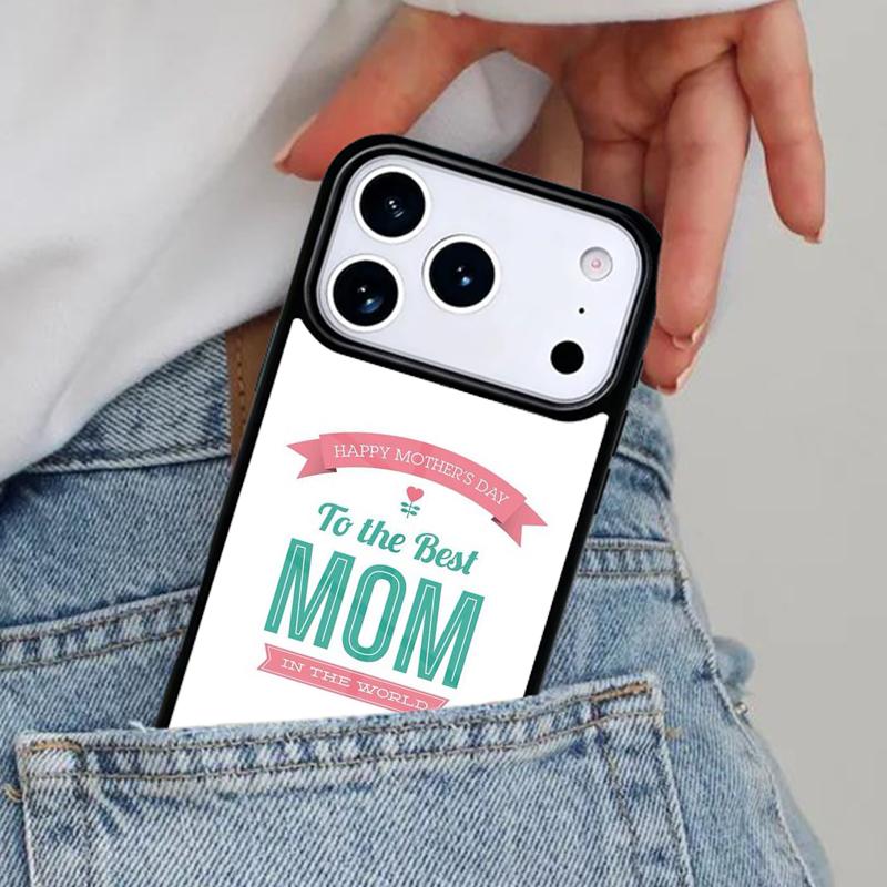 Best Mom Ever Quotes Phone Case for iPhone 16e 15 14 13 12 17 Pro Max Plus Air 17pro Cover Coque