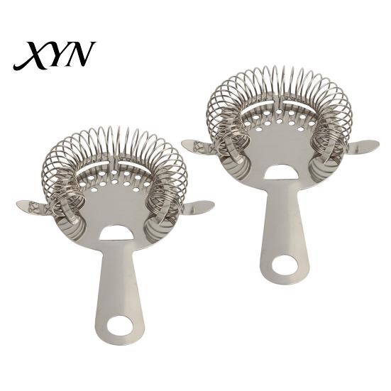 Professional Bartender Strainer Cocktail Strainer, Stainless Steel Bar 4 Prong with High Bartending Tools Density Spring, Drink for Bartenders