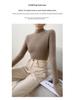 Women's Slim-Fit Cashmere Ribbed Mock Neck Sweater