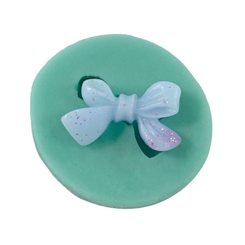 Mini Love Heart Bow Silicone Mold Handmade Soap Making Mould for DIY Baking Fondant Chocolate Wedding Cake