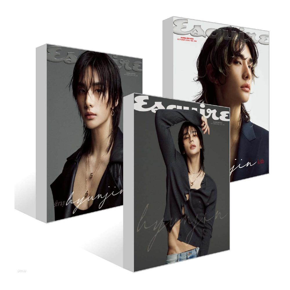 

Предварительный заказ обложки журнала ESQUIRE за октябрь 2024 года Stray Kids HYUNJIN