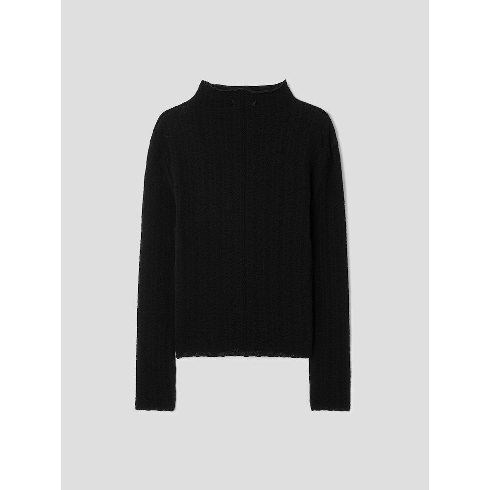 Anggae Smocked Pullover Black
