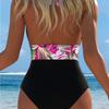 1011 Damski jednoczęściowy strój kąpielowy z wiązaniem na szyi Halter Sling Design Plażowy strój kąpielowy