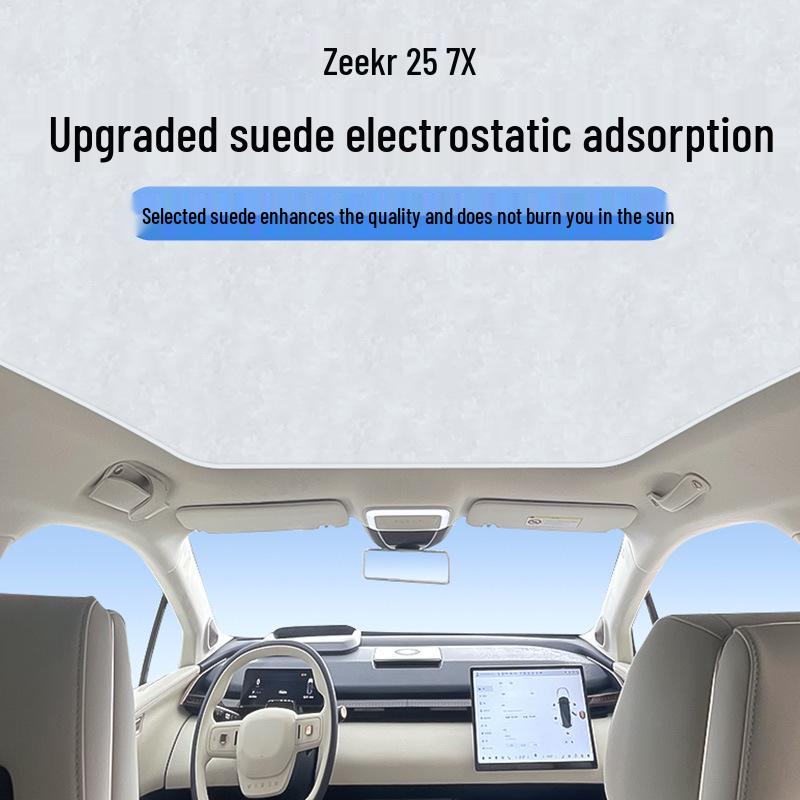 Zeekr 25 Model 7X Sunroof Sunshade: Heat Insulating, Privacy-Centric, Opaque, Camping-Friendly Protection
