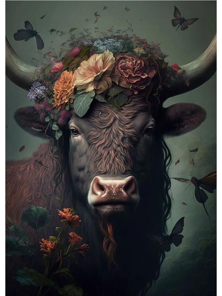 Vintage Animals In Jungle Flowers Canvas Painting Poster Print Peacock Toucan Parrot Elephant Monkey Wall Art Room Home Decor