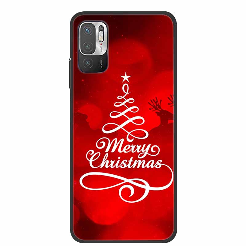 Christmas Cartoon Case For Xiaomi Redmi Note10 Case Silicone Soft TPU Cover for Xiaomi Redmi Note 10T 10 Pro 4G 5G 10S 9T 9 Case