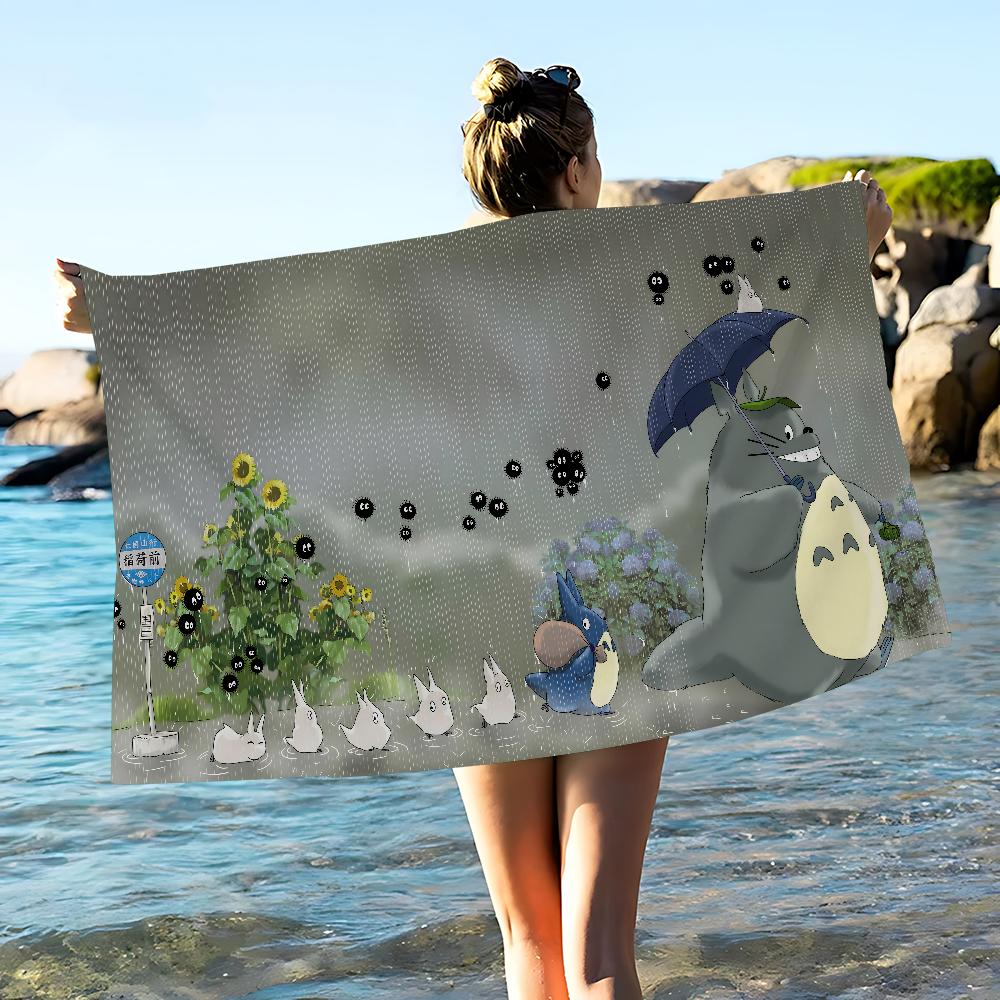 Anime Kawaii T-Totoros Beach Towel For Kids Personalized Bath Towel Pool Towel Vacation Gift Picnic Towel Party Gift