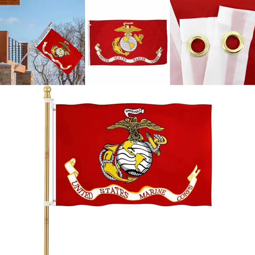 United States Marine Corps Polyester Outdoor Flag For Military Decoration