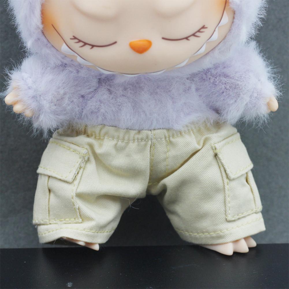 For 17cm Labubu Doll Clothes Fashion Clothes Shorts Doll Clothes Color Match Pants Dolls Accessories Cute Decoration Little Clothes