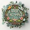 2D Fairy Butterfly Round Metal Sign Vintage 8In Garden Wall Art Floral Decor
