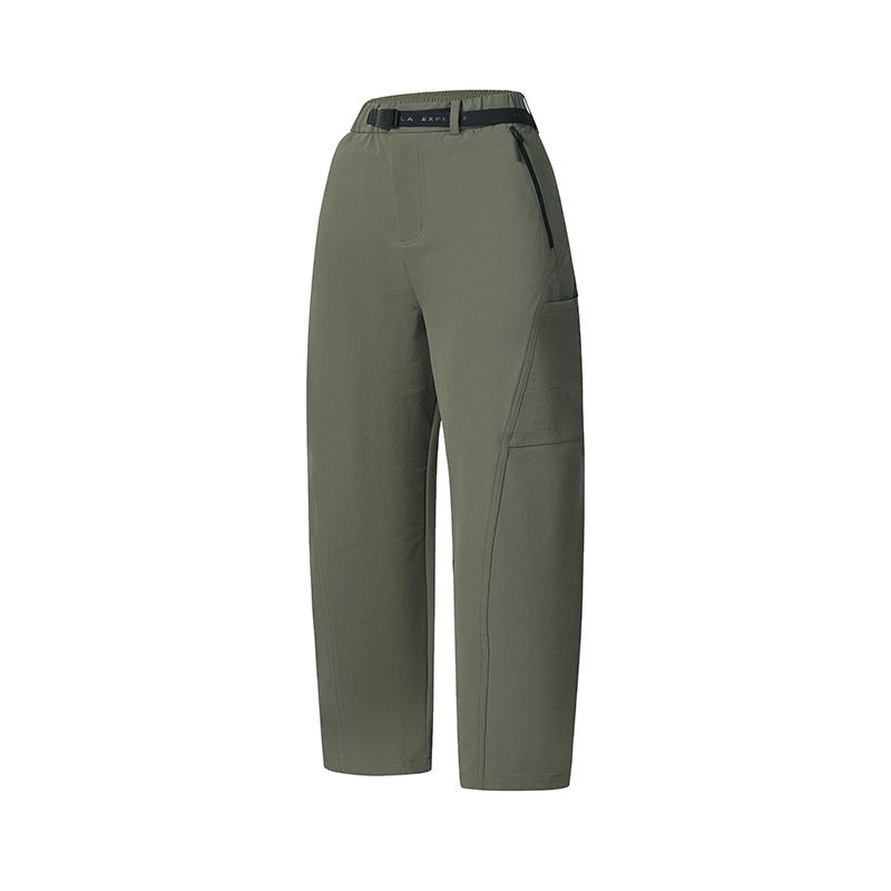 

FILA Explorer Curved Blade Pants Cotton Soft Comfortable Forest Style Outdoor Workwear Loose Woven Casual Pants Women pants Ancient-Tree A11W547804FKK XXL