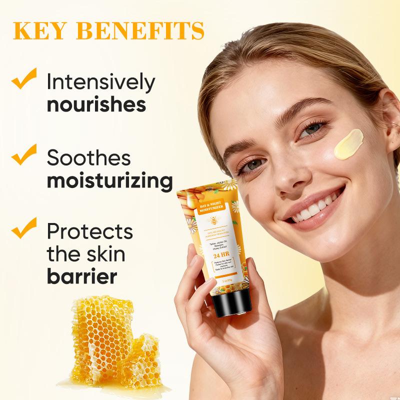 Honey Tallow Moisturizer Cream Day & Night Face Body Care Propolis Beeswax Skin Care Nourishing Repair Cream