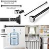 50-260CM Adjustable Curtain Rod No Drilling Telescopic Shower Curtain Pole for Balcony Bathroom Wardrobe Rod Clothes Drying Rack