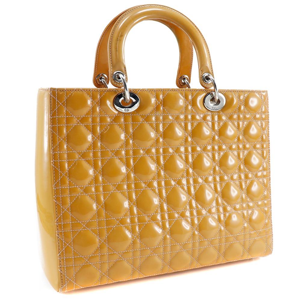 Dior Lady Dior Handbag 09-BO-0174 Patent leather Women Used