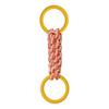 Pet Cotton Rope Dog Toys with Double-Ring Handle for Teeth Grinding, Gum Massage Chew Toy for Dogs Healthy Gift