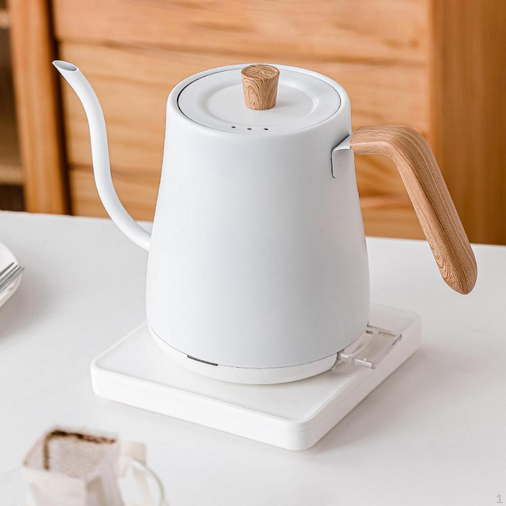 Gooseneck Electric Kettle Auto Shut Off Easy Clean Water Boiler Pour Over for Coffee Tea