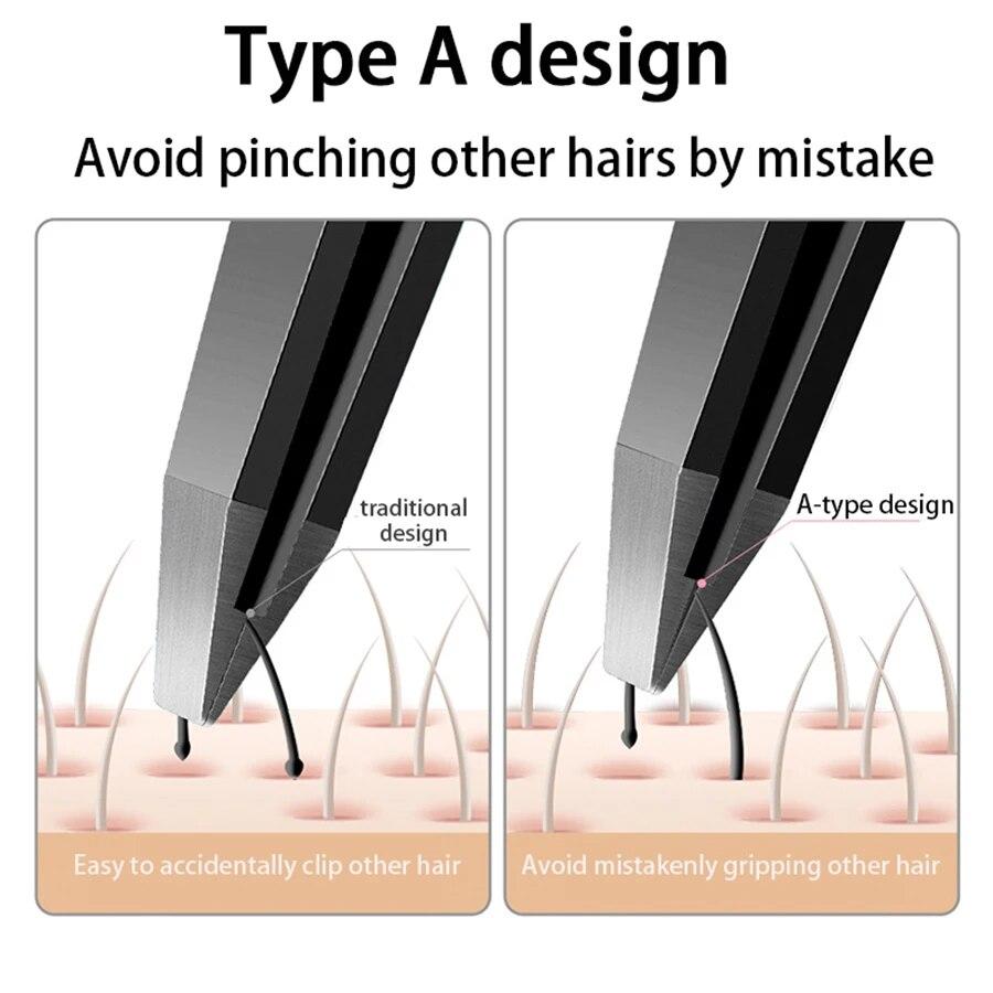 Vánoční dárky 4 ks Vysoce kvalitní nerezová ocel klips na obočí Pinzeta na obočí Sada multifunkčních klipů na domácí cesty