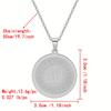 Round Arabic Name Pendant Necklace, Arabic Allah Necklace Pendant, Ideal For Friendship Souvenirs And Everyday Wear.