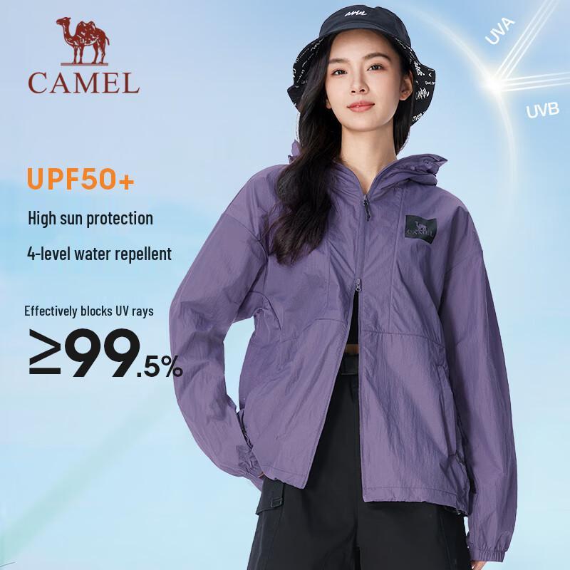 CAMEL Unisex Loose-Fit Sun Protection Windbreaker Jacket A34BA6Q8125A 3XL