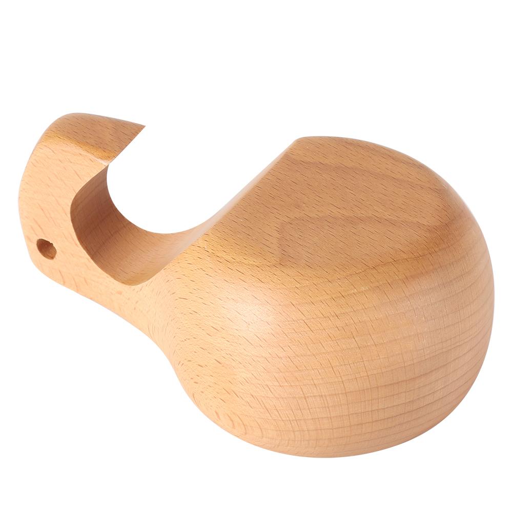 Handgefertigte Buchenholzbecher Kuksa Kaffee Tee Tasse Elefant Wasser Trinkbecher