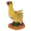 Harz Entenküken Statue Ornament Kleine Entenfigur Handwerk für Desktop Outdoor Gartendekoration Graue Ente
