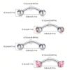 16G Ögonbrynspiercing Rookörhänge Rookpiercing Vertikal Labret Läppsmycke Rostfritt Stål Bridge Ögonbrynspiercing Smycken