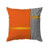 1Pc European Style Orange Stripe Cushion Covers Polyester Pillow Cover For Music Day Sofa Chair Bed Car Party Table Decoration