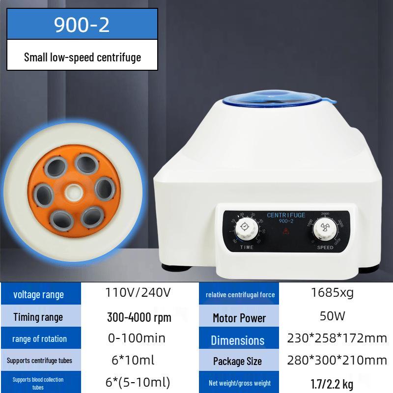 Compact Benchtop Centrifuge 900-2/800PRO for Beauty and Serum Separation