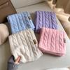 Korean Winter Fashion Versatile Solid Color Wool Blended Women's Scarf Warm High Quality Scarf Birthday Gift