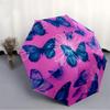 1pc Butterfly Floral Automatic Folding Umbrella - 8-Rib Automatic Open/Close, Large Canopy Birthday Festival Gift yy251217135
