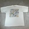 Vintage 90s Alore Bowling Art Graphic T-shirt Men's XL White Made In USA Rare